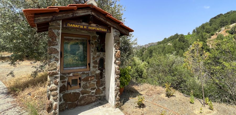 Panayia Portaitissa Shrine in Alona Village Cyprus