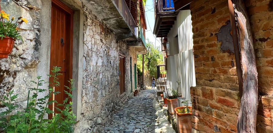 Traditional Alleys in Alona Village Cyprus